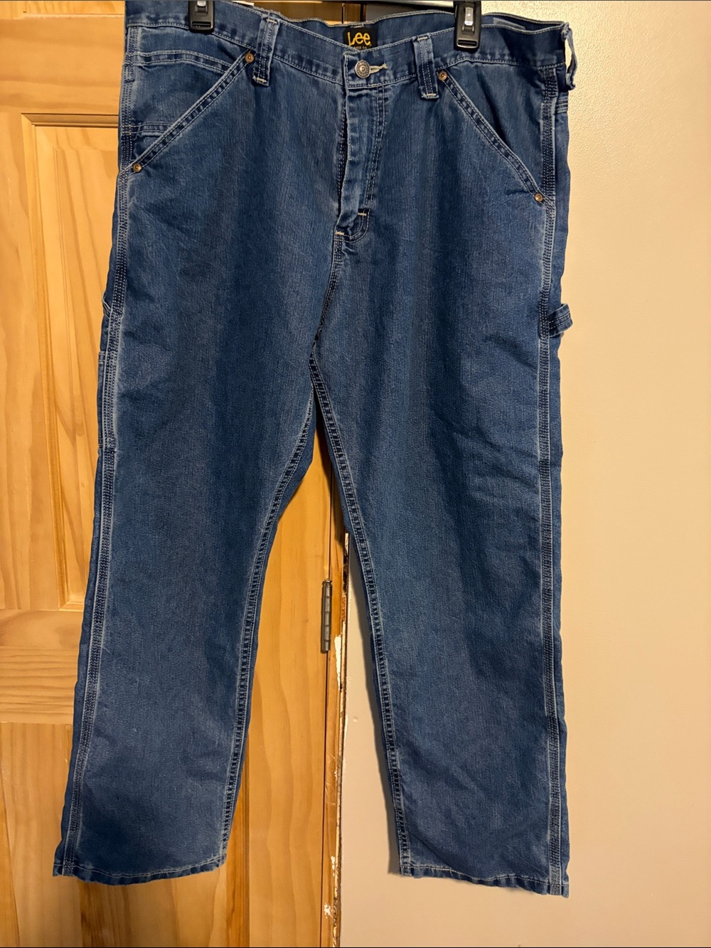 Lee Men's Dark Blue Carpenter Jeans with Utility Loop
